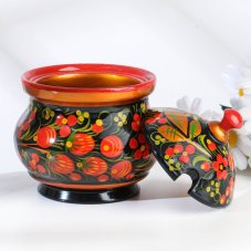 Сахарница «Ягодка», 11х12 см, хохлома 287508